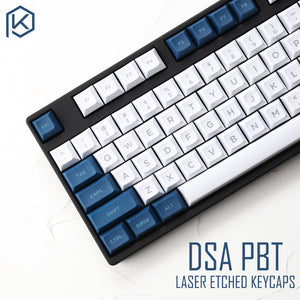 dsa pbt top Printed legends white blue Keycaps Laser Etched gh60 poker2 xd64 87 104 xd75 xd96 xd84 cosair k70 razer blackwidow - KPrepublic