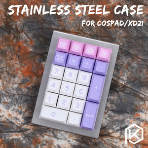 stainless steel bent case for cospad xd24 20% mechanical keyboard custom keyboard acrylic diffuser - KPrepublic