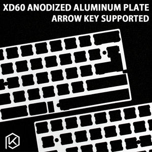 60% Aluminum Mechanical Keyboard Plate support xd60 xd64 gh60 silver color - KPrepublic
