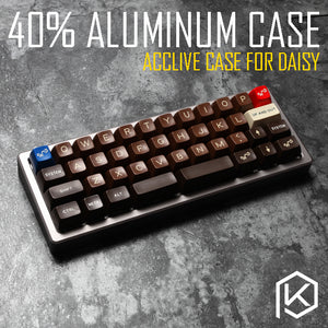 Anodized Aluminium case for daisy 40% custom keyboard acrylic diffuser can support daisy acclive case - KPrepublic