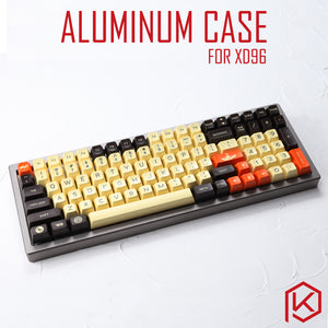 Anodized Aluminium Case For XD96 Xiudi Custom Keyboard Acrylic / tempered glass Diffuser Rotary Brace - KPrepublic