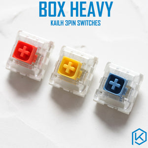 Kailh Box Heavy Switch dark yellow burnt orange pale blue RGB SMD Switches Dustproof Switch For Mechanical keyboard IP56 mx - KPrepublic