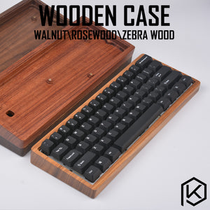 wooden case wood case walnut rosewood zebra wood with wood wrist high quality free shipping for gh60 xd64 poker 2 60% - KPrepublic