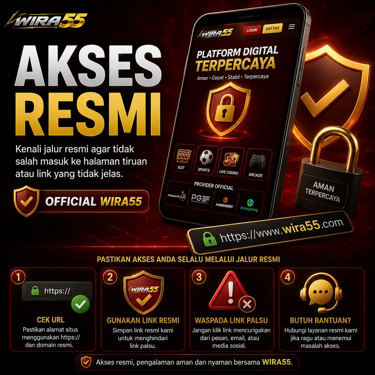 Akses resmi Wira55